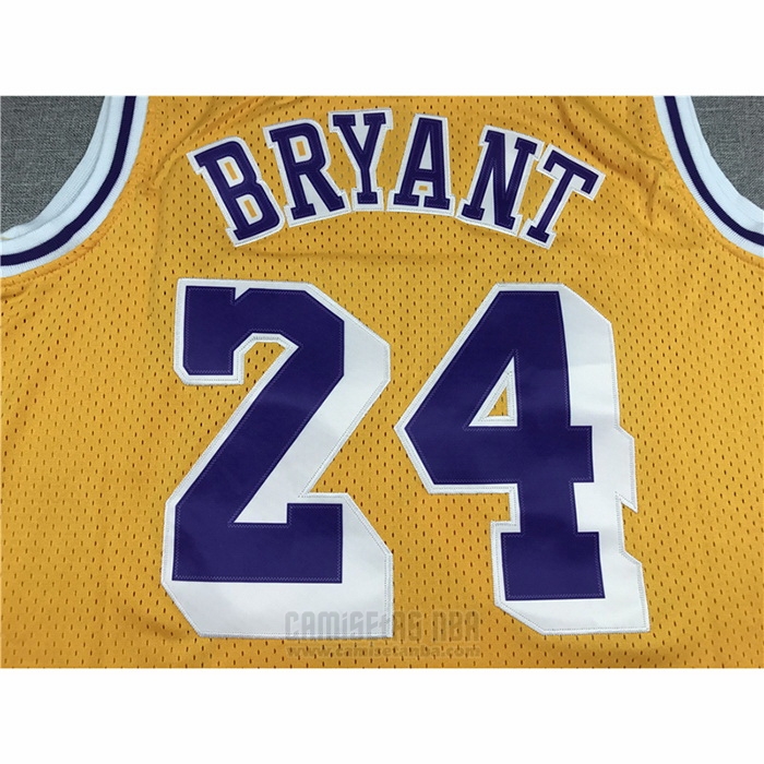 Camiseta Los Angeles Lakers Kobe Bryant #24 Mitchell & Ness 2007-08 Amarillo